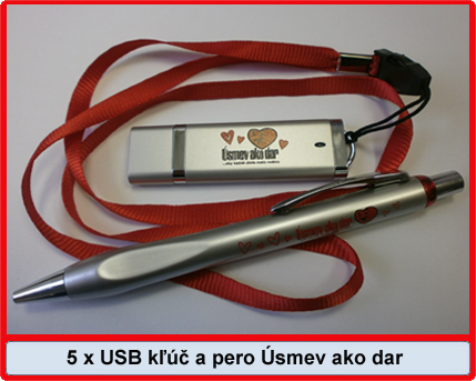 Súťaž o 5x USB kľúč a pero