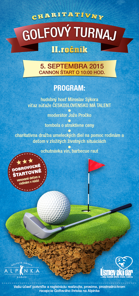 Charitatínvy golfový turnaj 2015