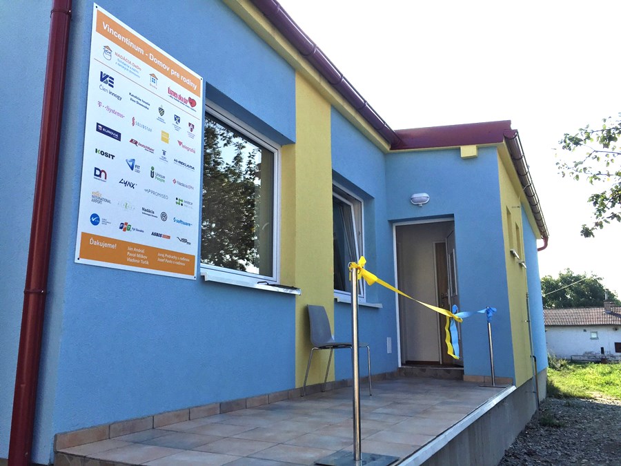 Vchod do prvej časti centra pomoci Vincentínum