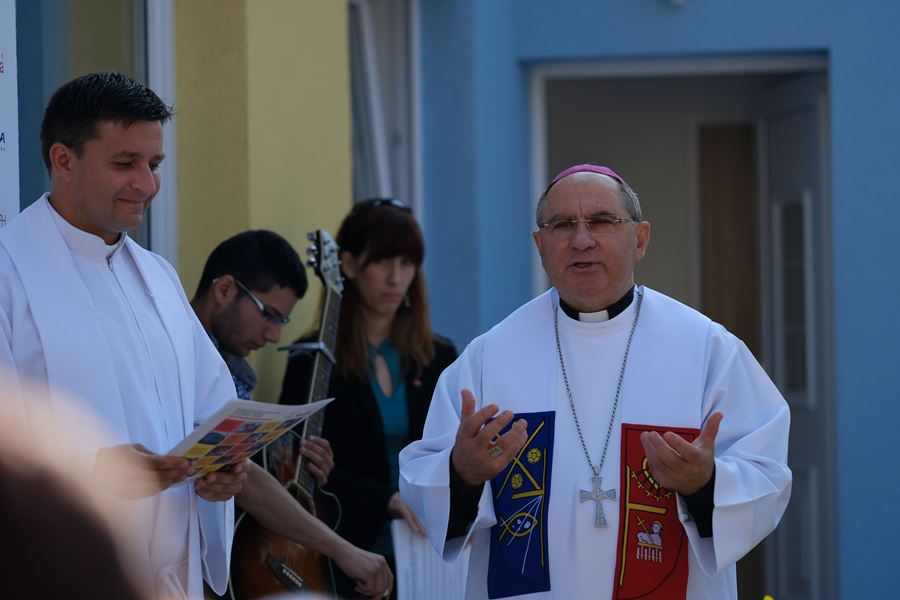 Otvorenie centra pomoci Vincentínum v Košiciach - Šaci