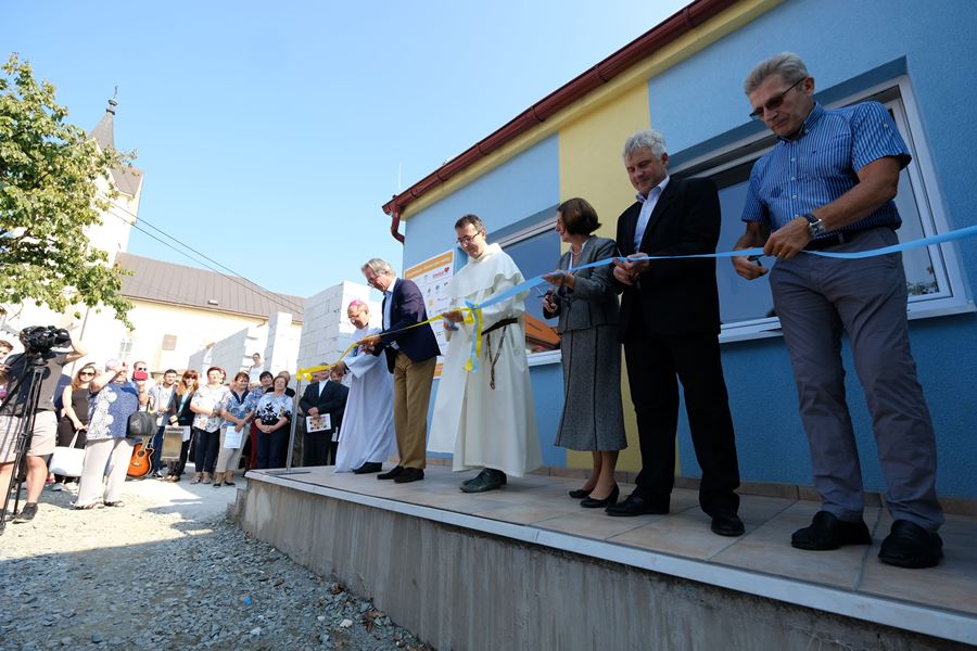 Otvorenie centra pomoci Vincentínum v Košiciach - Šaci