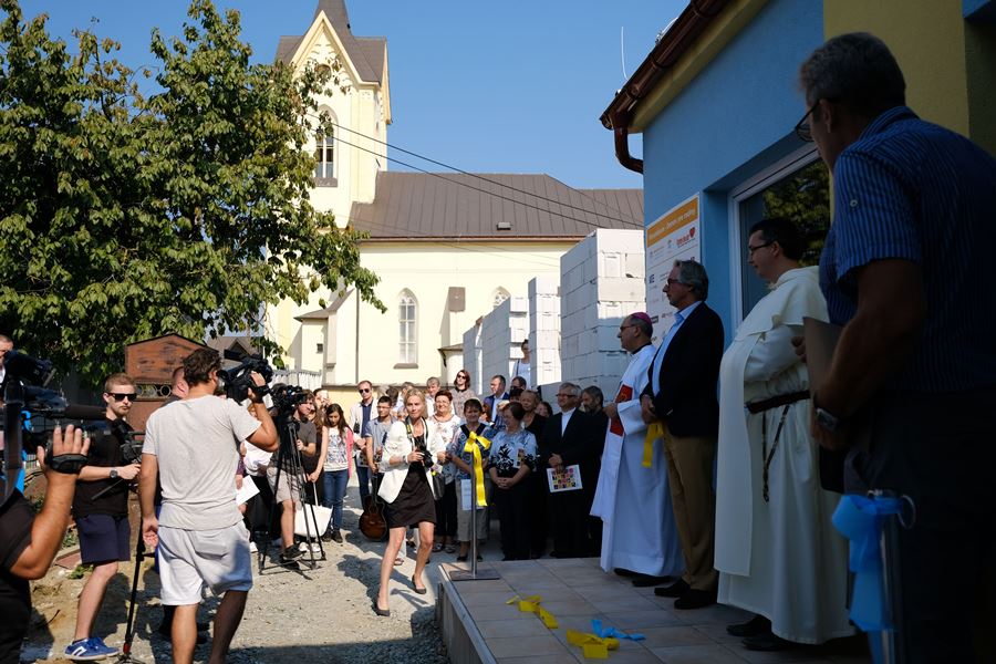 Otvorenie centra pomoci Vincentínum v Košiciach - Šaci