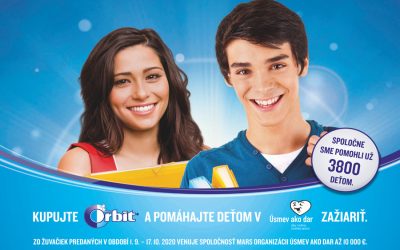 Orbit podporí desiatimi tisícmi eur deti v Úsmev ako dar