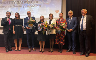 Odovzdávanie ocenení „Spolu pre rodinu“ na slávnostnom galavečere
